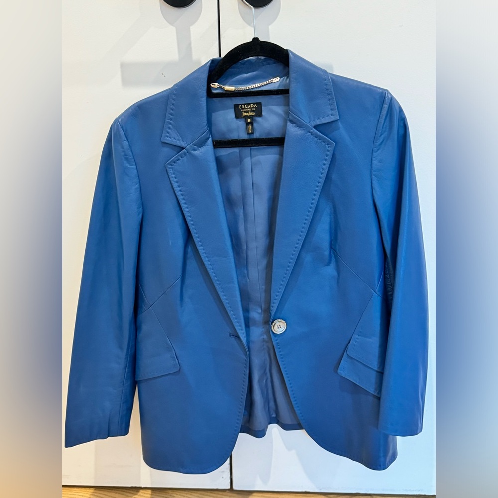 Vintage Escada Leather Blazer